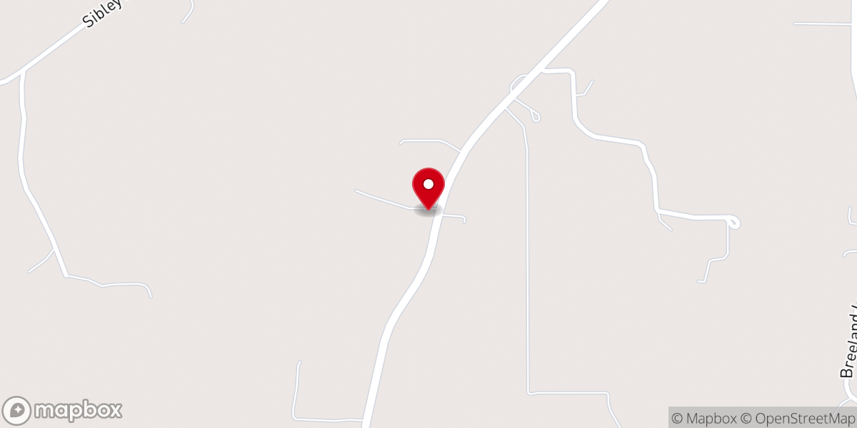 Map showing location of Pine Grove United Methodist Ch