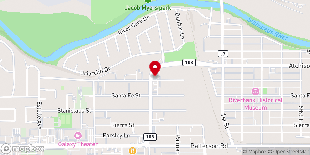 Map showing location of Saint Frances of Rome Church