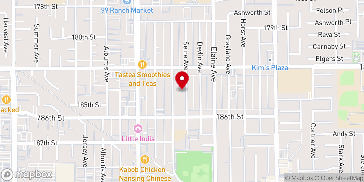 Map showing location of New Creation Christian Assembly
