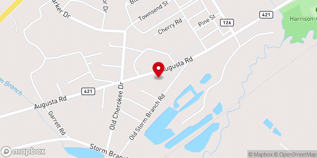 Map showing location of The H.O.W Church