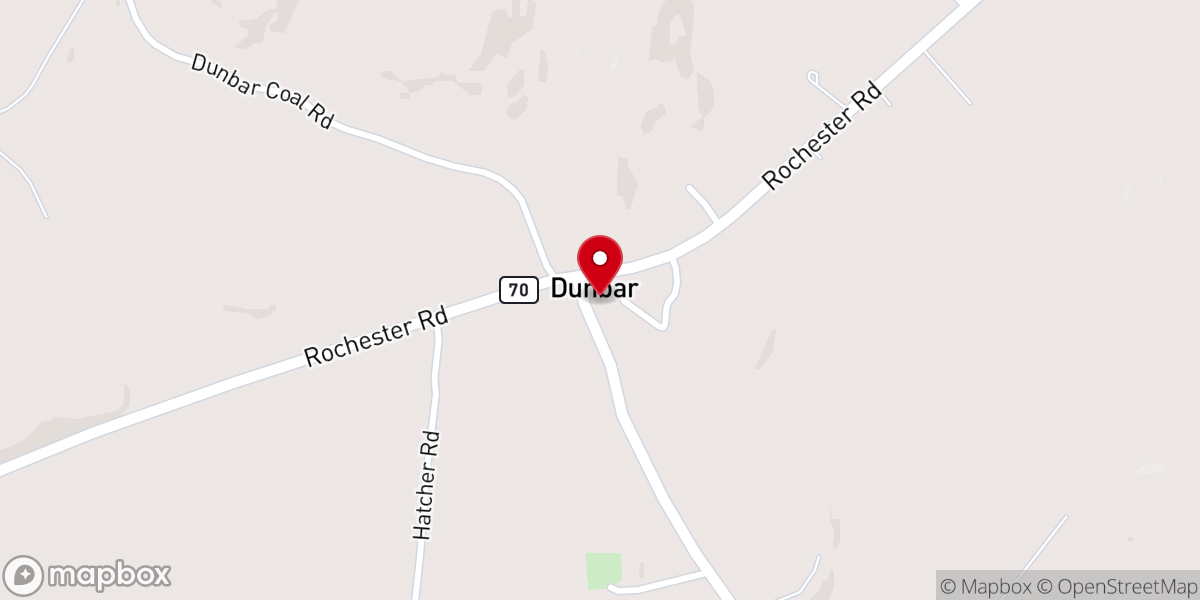 Map showing location of Big Muddy Baptist Church