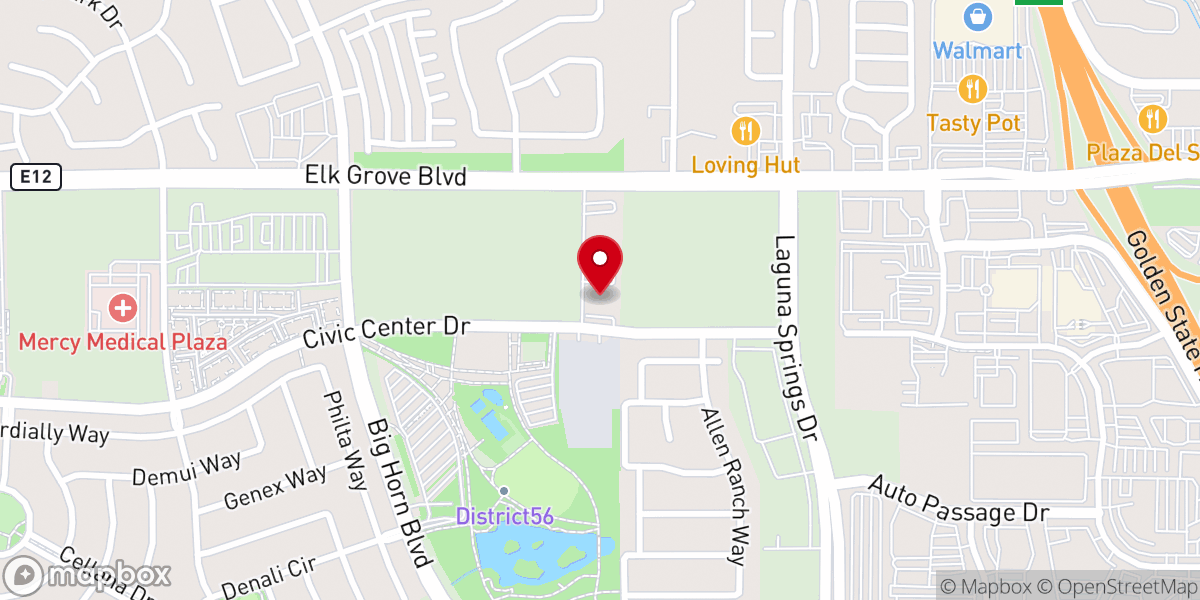 Map showing location of Evergreen Springs by Wedgewood Weddings