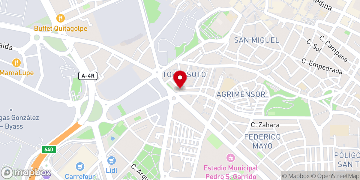 Map showing location of Parroquia de la Inmaculada
