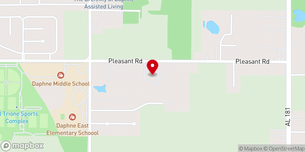 Map showing location of Jubilee Baptist Church