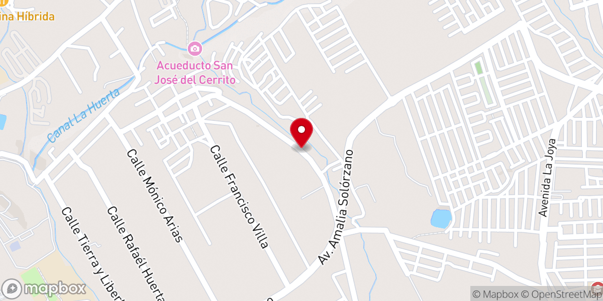 Map showing location of IBEV. Iglesia Bautista Fundamental Esperanza Viva