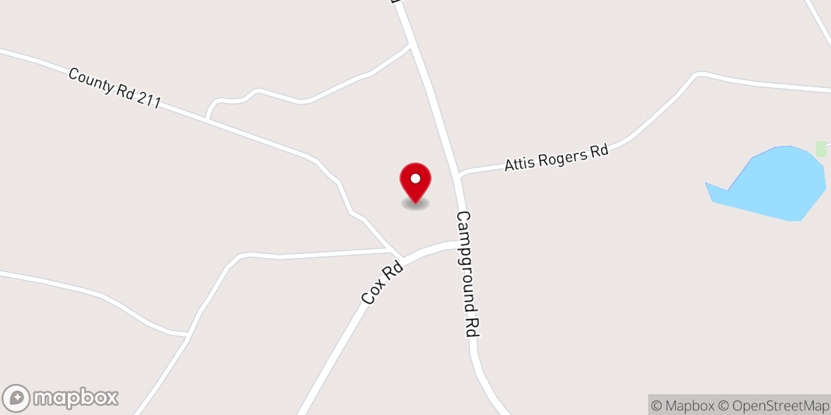 Map showing location of Tattnall Campground