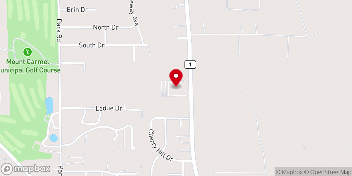 Map showing location of Church of Christ