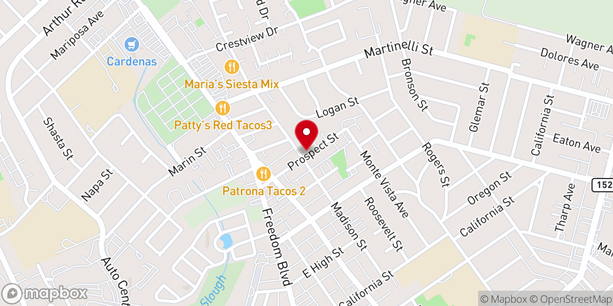 Map showing location of Church of Calata