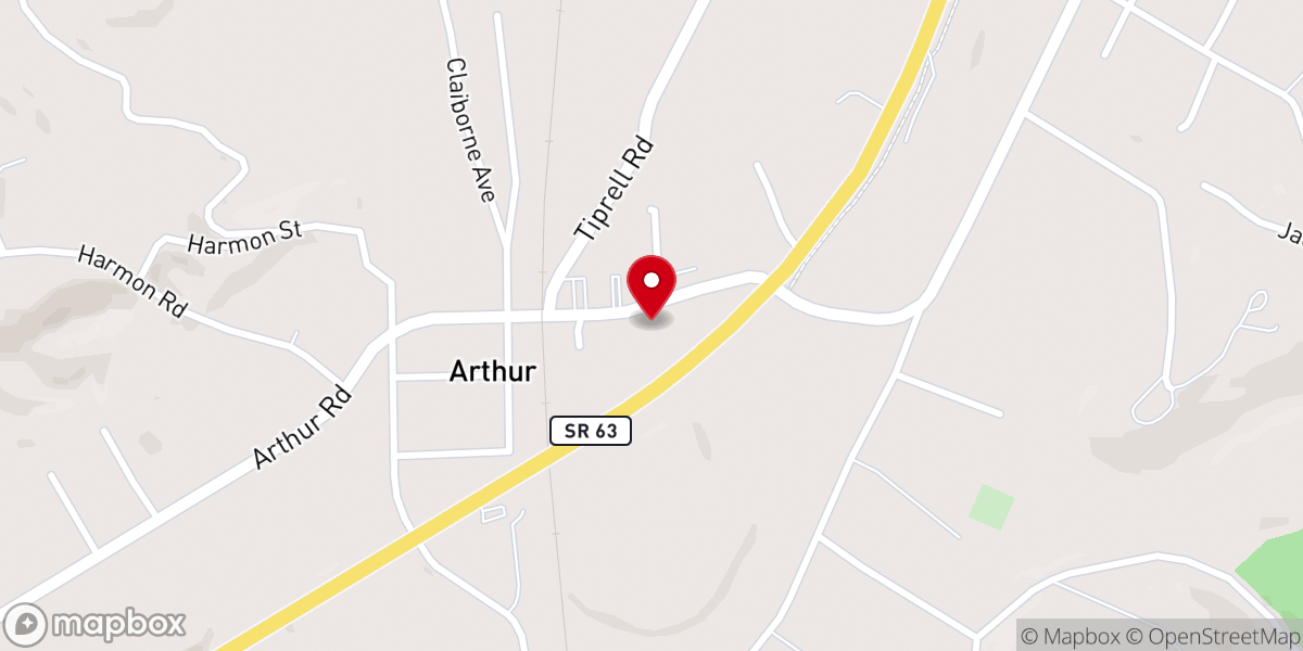 Map showing location of Mount Zion Pentecostal Holiness Tabernacle