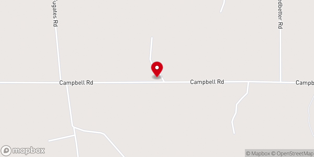 Map showing location of Mt Nebo Baptist Church