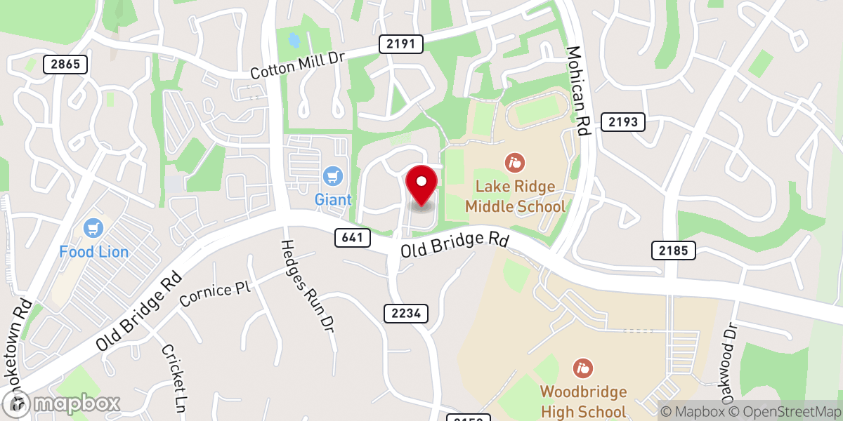 Map showing location of St Matthew's Lutheran Church