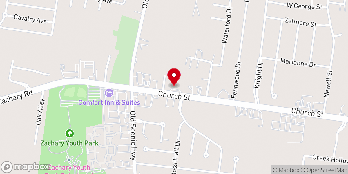Map showing location of St. Patrick's Episcopal Church and Day School