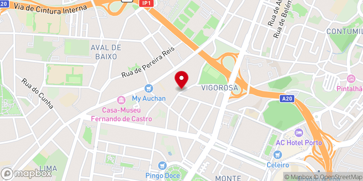 Map showing location of CCLX Porto - Comunidade Cristã