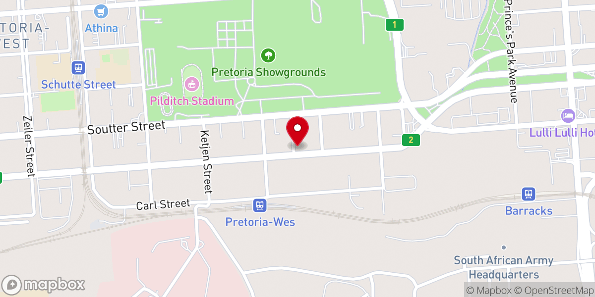 Map showing location of Cornerstone Revival Church
