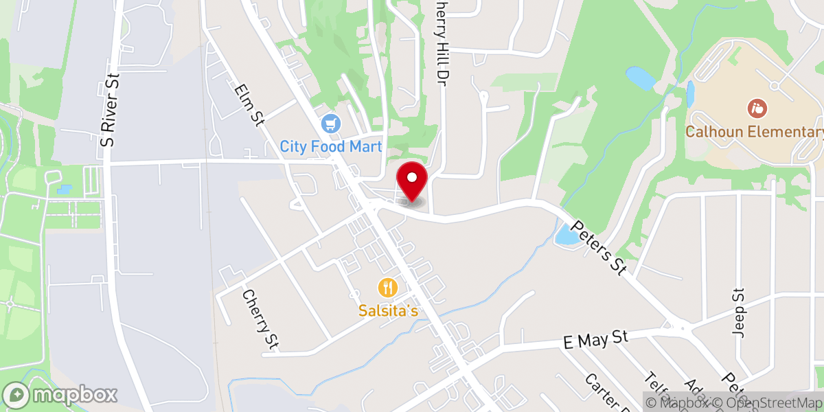 Map showing location of City of Refuge Calhoun