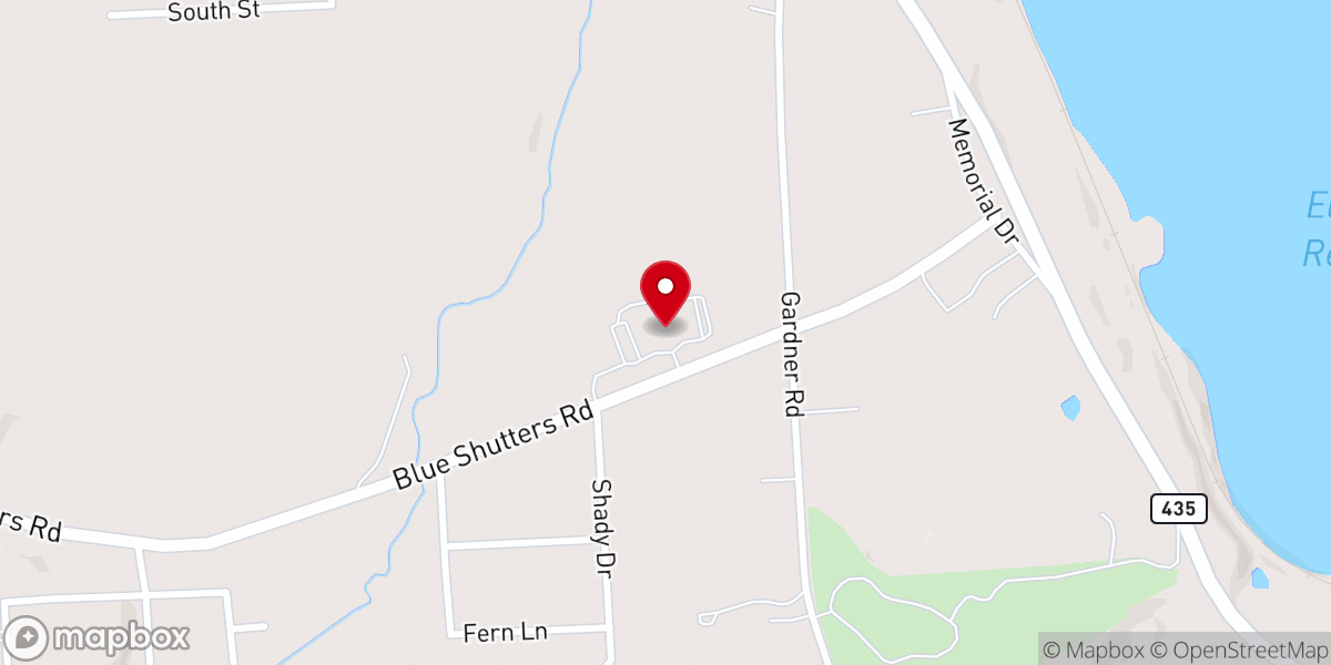 Map showing location of St. Eulalia's Parish
