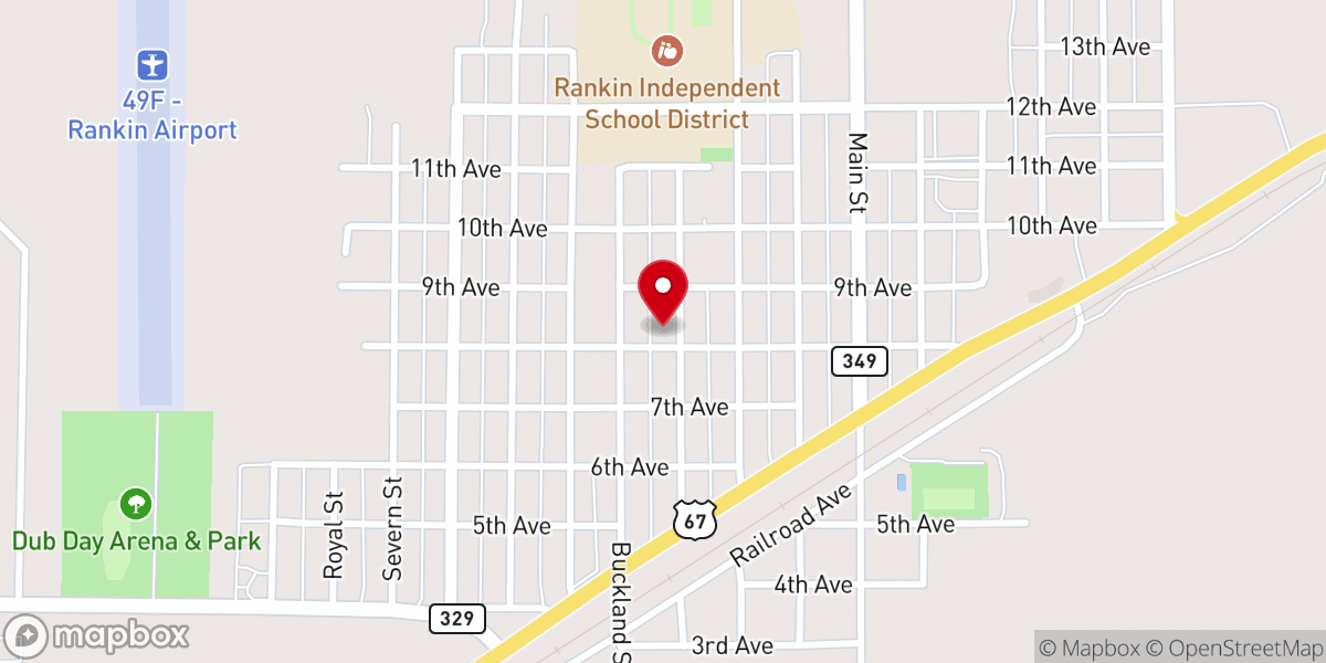 Map showing location of First United Methodist Church