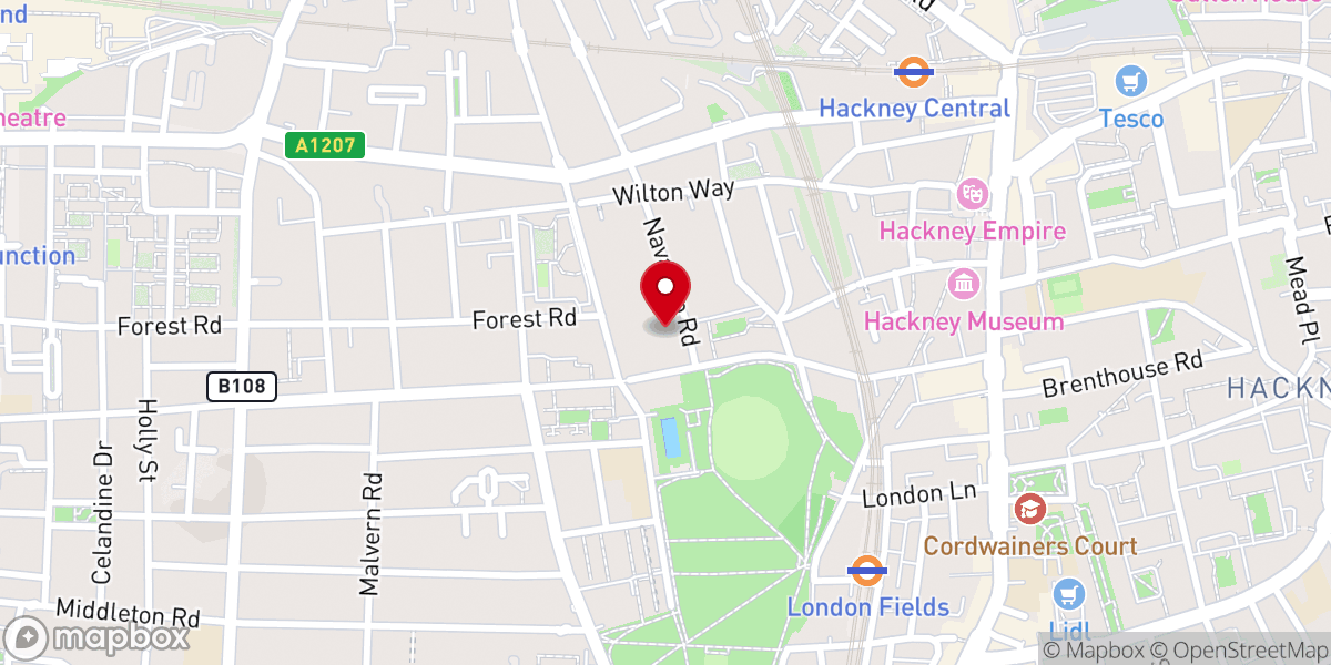 Map showing location of E8