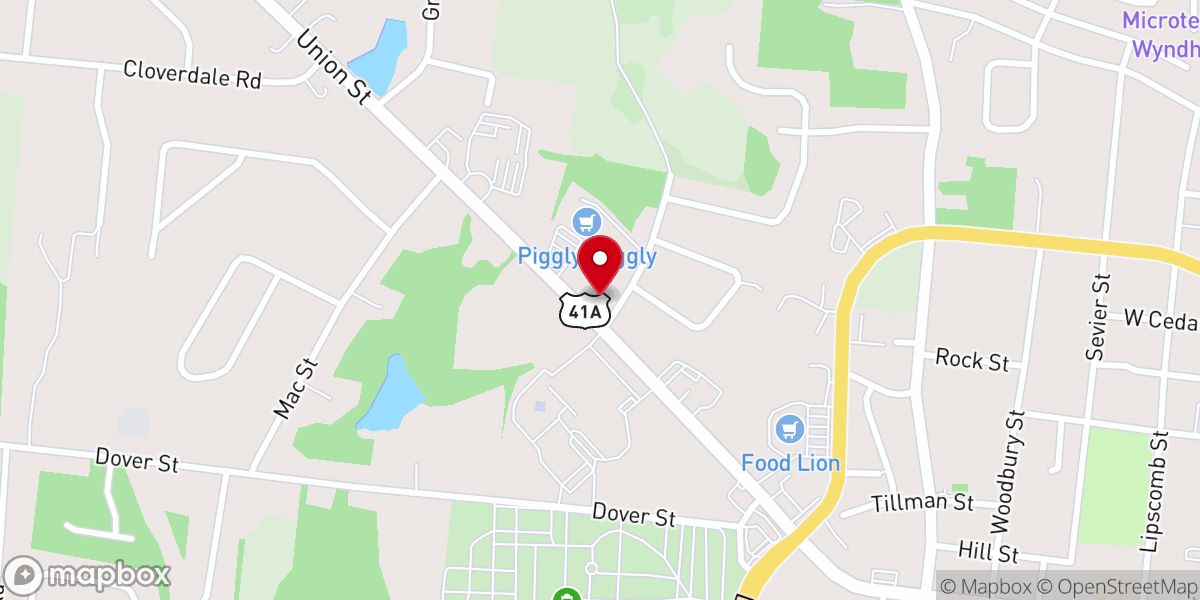 Map showing location of Gowen-Smith Chapel Inc