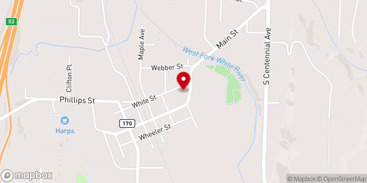 Map showing location of Hyland Park Church - West Fork