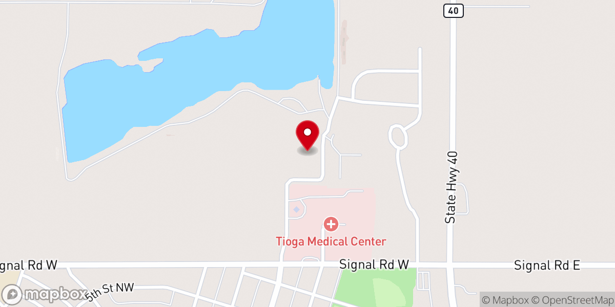Map showing location of Zion Lutheran Church