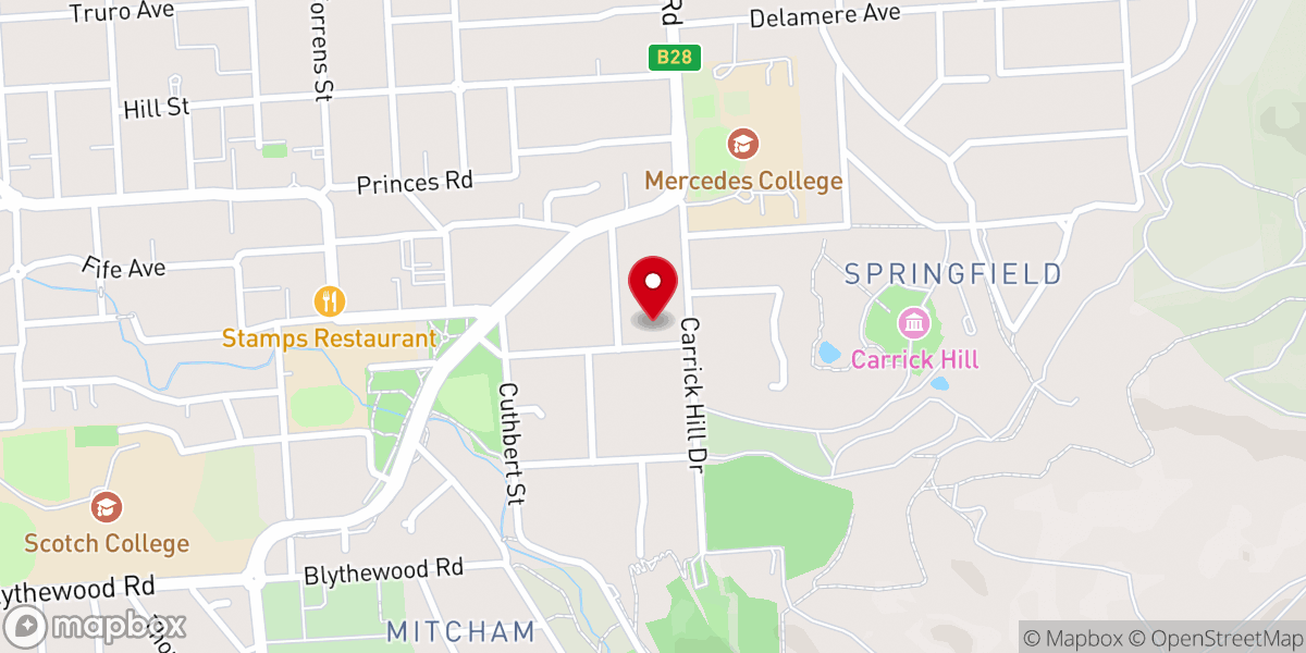 Map showing location of St Michael's Anglican Church