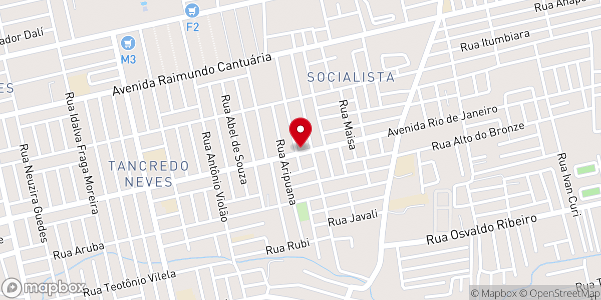 Map showing location of Igreja Pentecostal Deus é Amor Sede Central