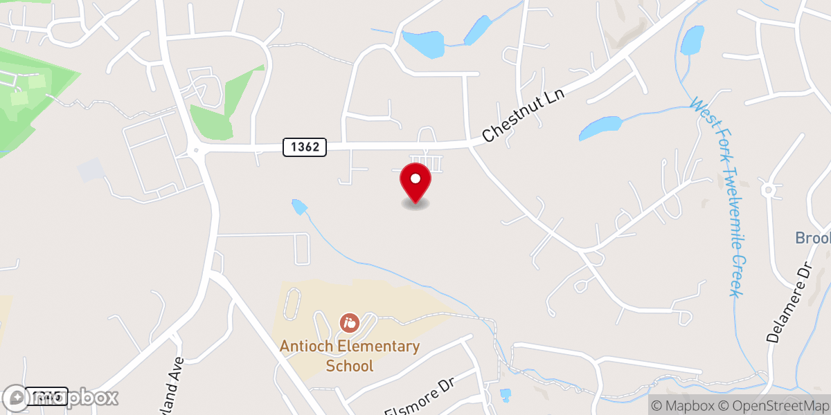 Map showing location of Charlotte Grace One Christ Church 夏洛特沐恩基督教会