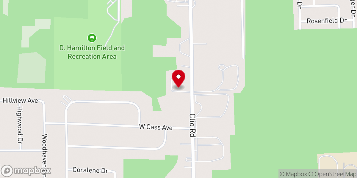 Map showing location of Mt. Hermon Baptist Church