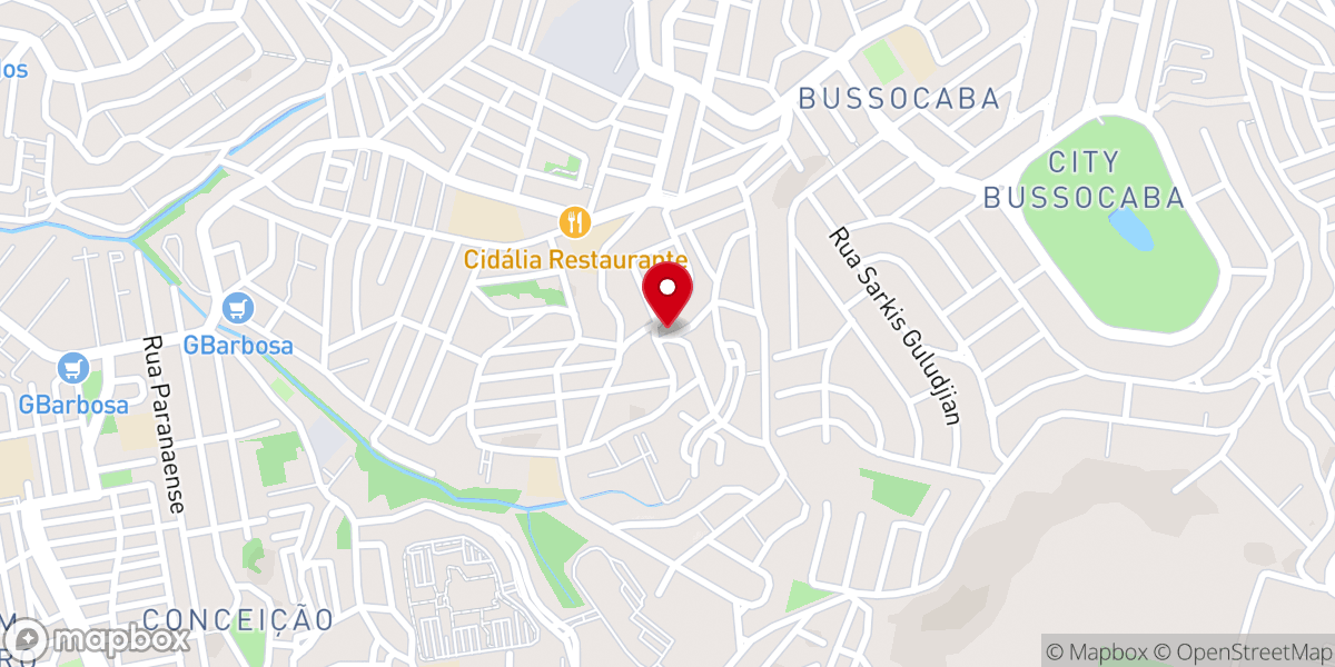Map showing location of Assembléia de Deus