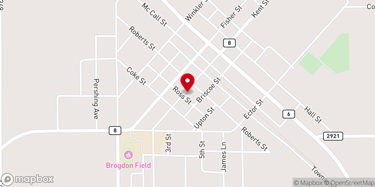 Map showing location of Gorman Community Center