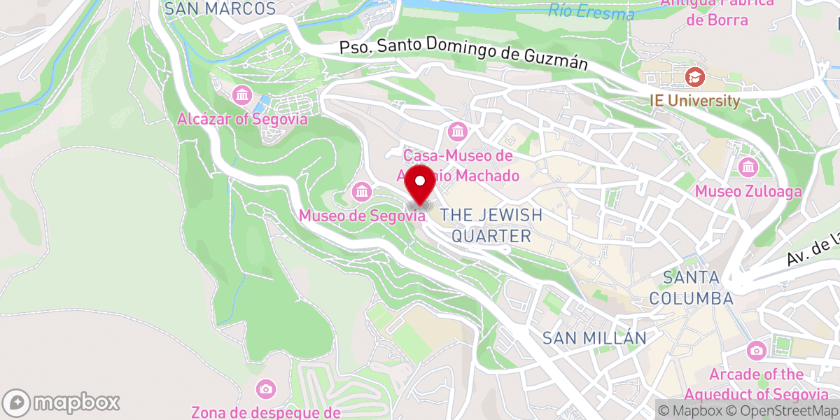 Map showing location of Puerta de San Andrés