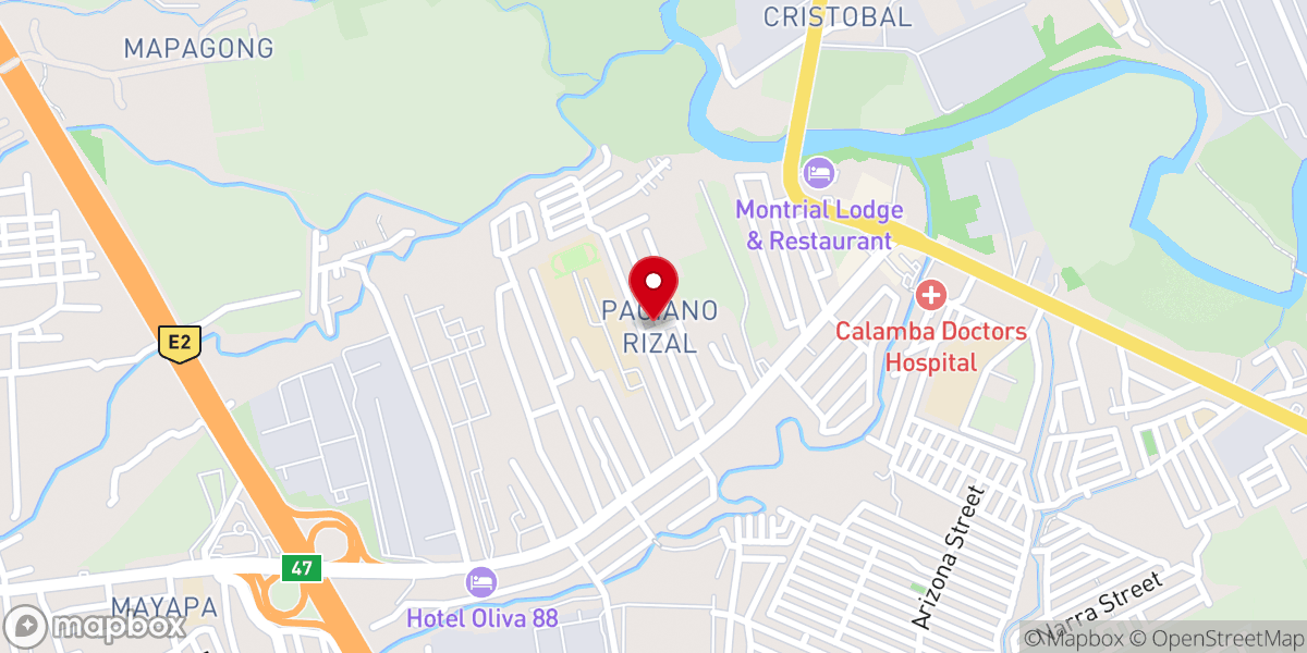 Map showing location of LifeCity Church of Christ. Inc. (Formerly First Assembly of God-Calamba)