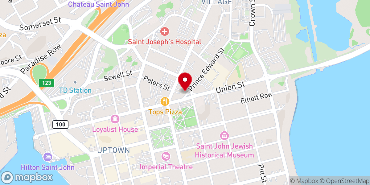 Map showing location of Salvation Army (The)