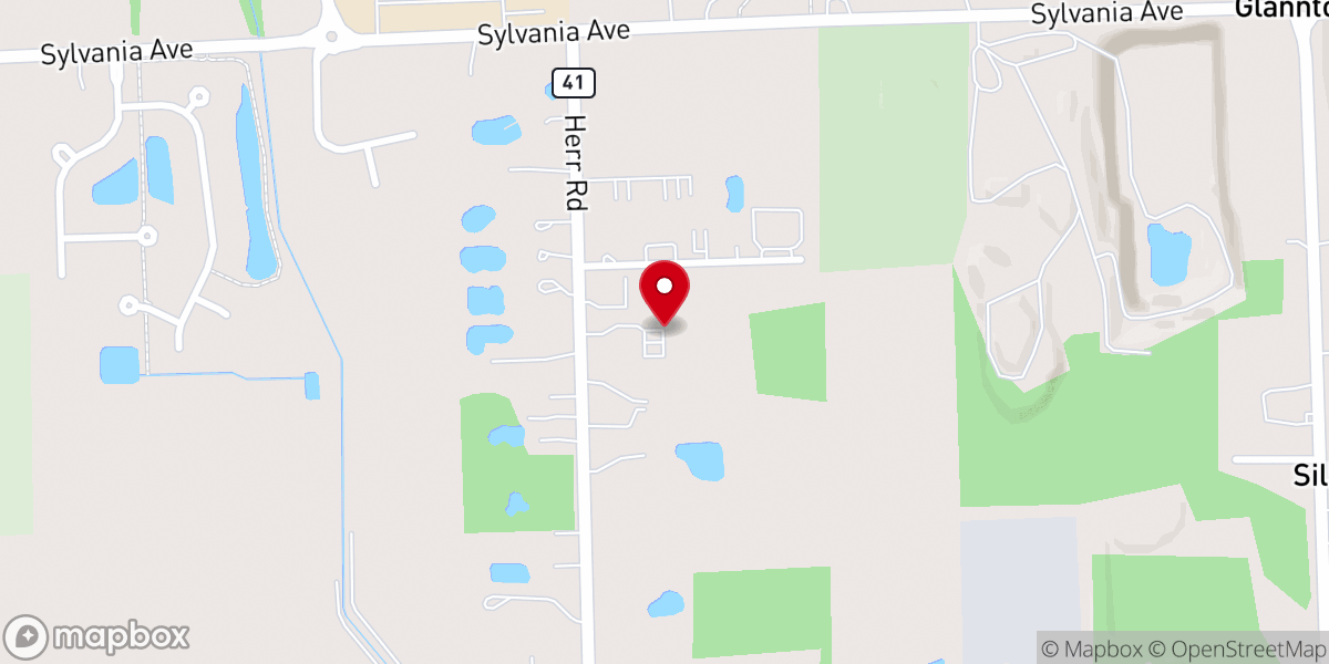 Map showing location of Toledo Apostolic Christian Church