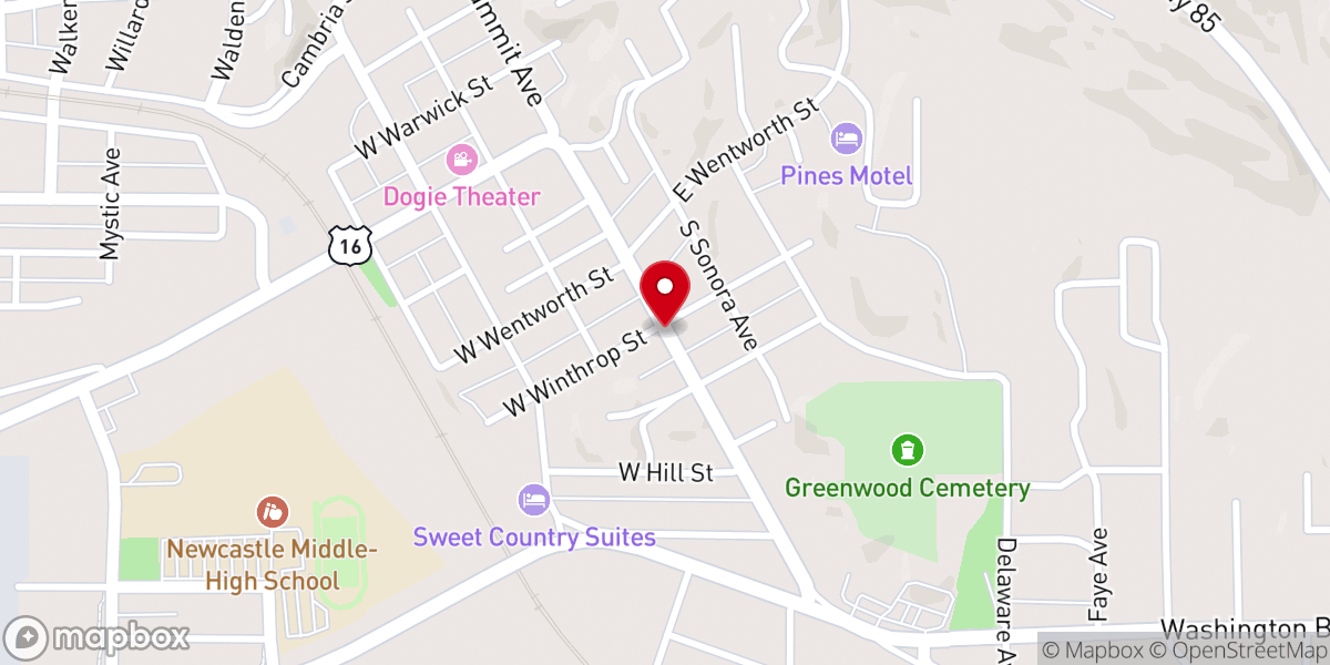 Map showing location of Christ Episcopal Church