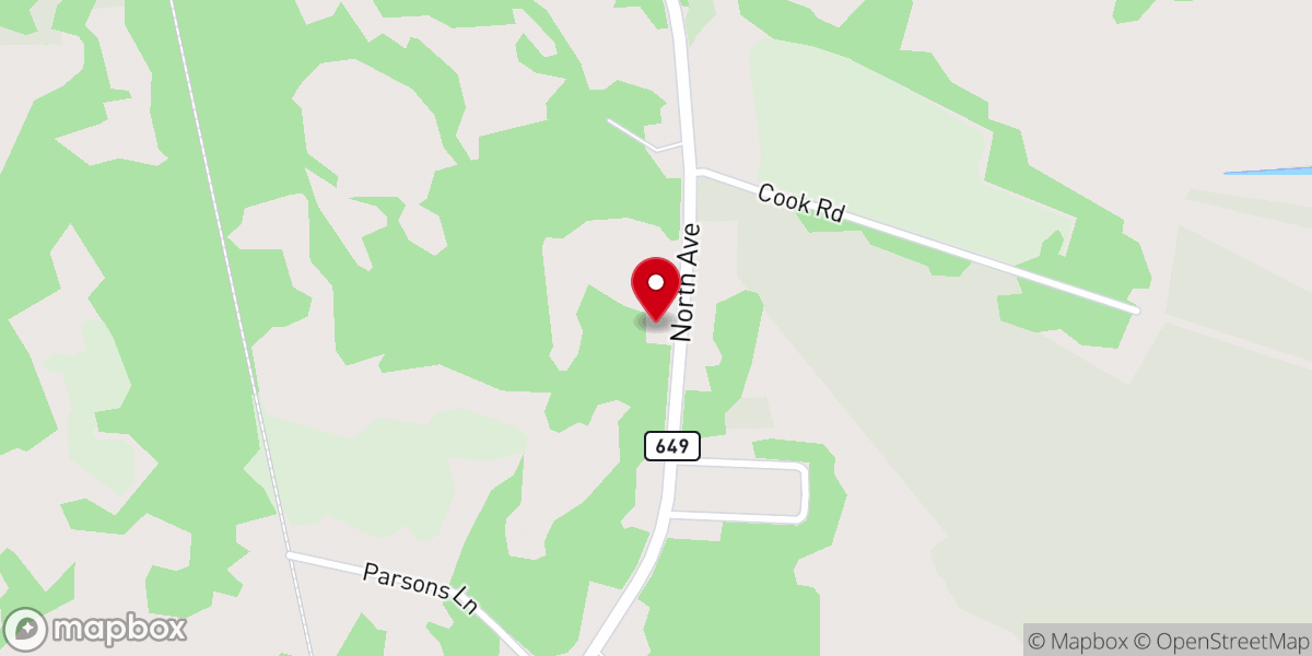 Map showing location of Faith Tabernacle Church