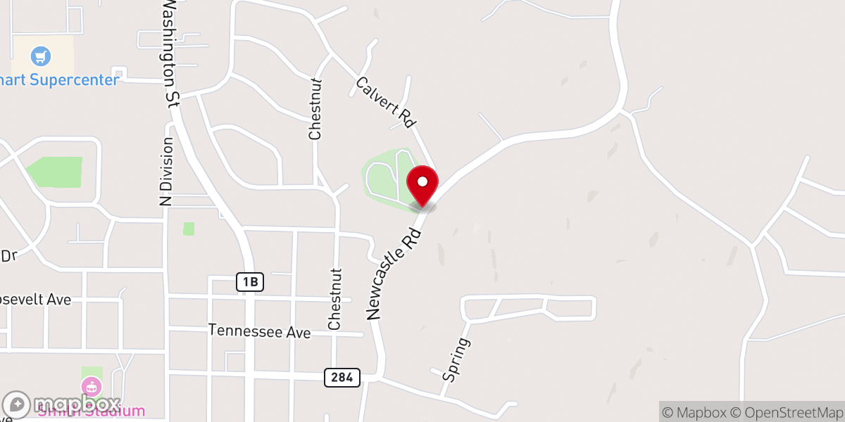 Map showing location of Fellowship Bible Church