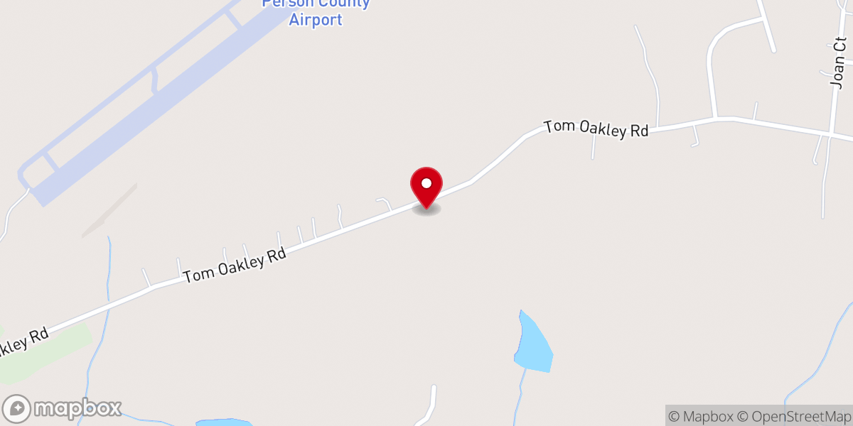 Map showing location of New Hope Person Baptist Church