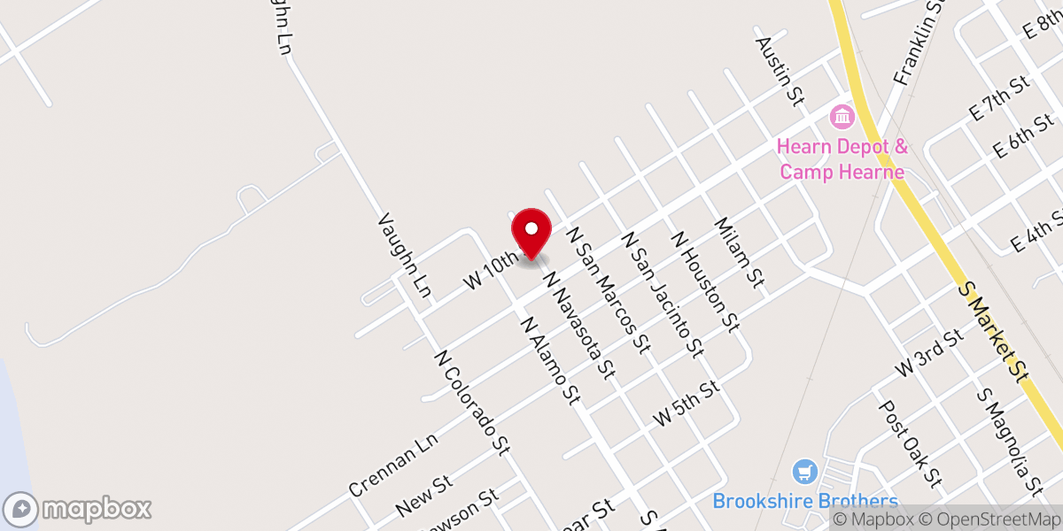 Map showing location of Little Flock Missionary Baptist Church