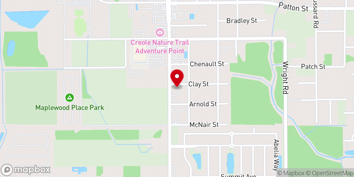 Map showing location of Church of Christ South Sulphur