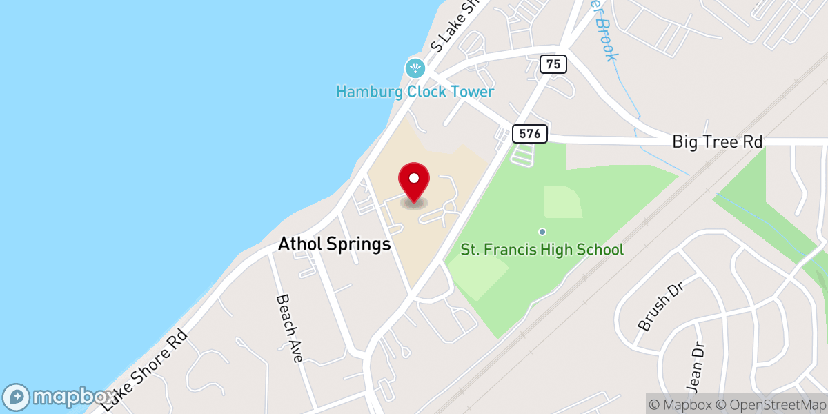 Map showing location of St. Francis High School