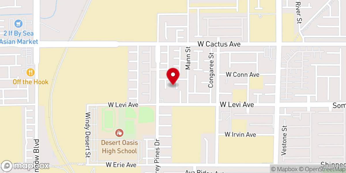 Map showing location of First Korean Presbyterian Church of Las Vegas