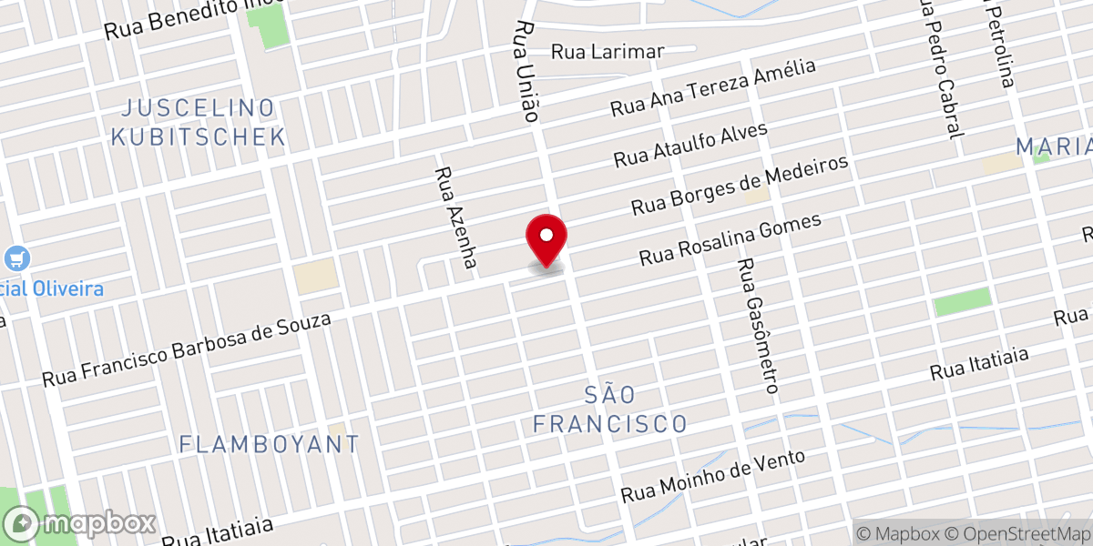 Map showing location of Comunidade Evangélica de Confissão Luterana em Porto Velho - IECLB