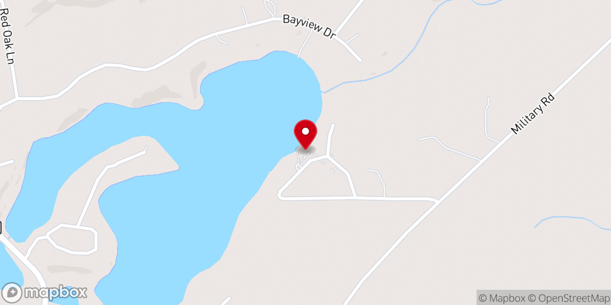 Map showing location of Hanging Horn Lakeside Resort
