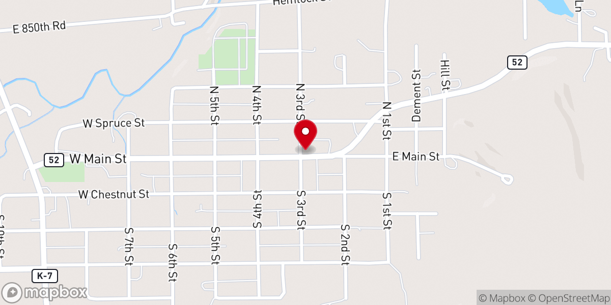 Map showing location of Methodist Church