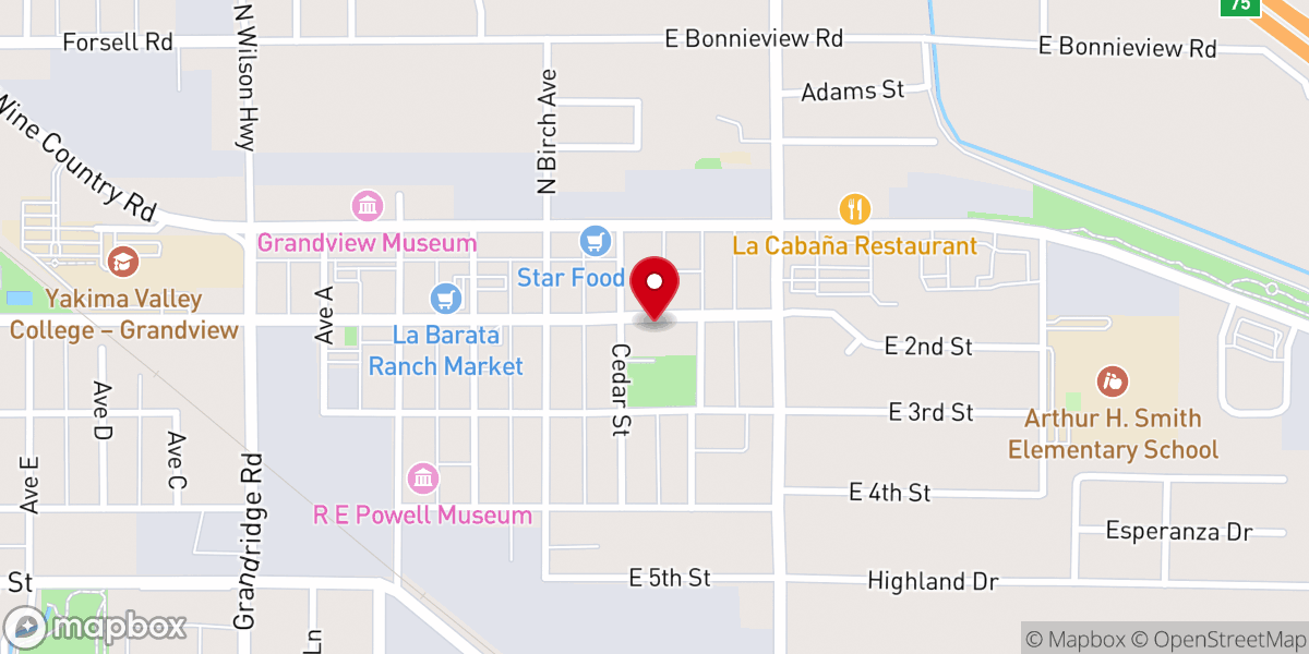 Map showing location of Iglesia Bautista Sola Gracia