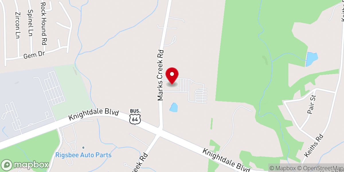 Map showing location of Refuge Student Ministry