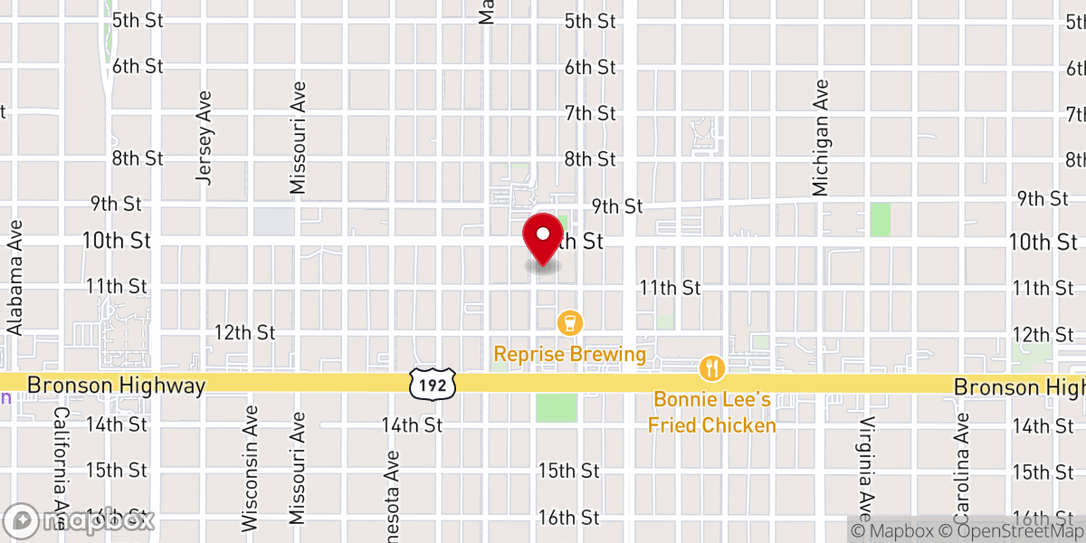 Map showing location of Fronteira Church Orlando
