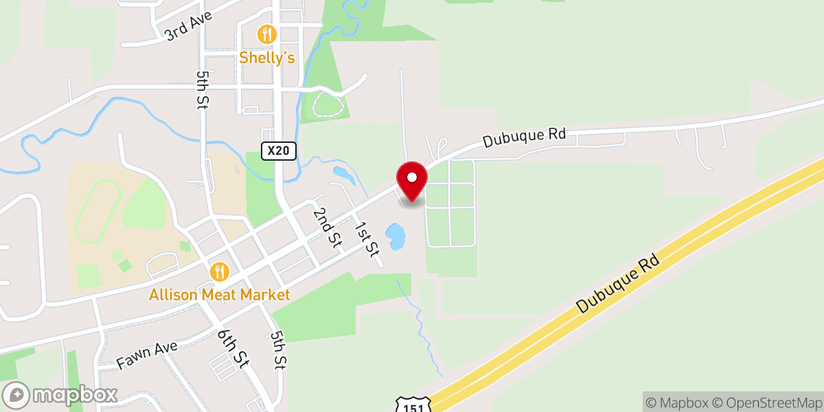 Map showing location of Scott Family Motors